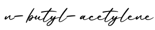 单词n-butyl-acetylene书写