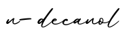 单词n-decanol书写