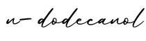 单词n-dodecanol书写