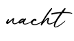 单词nacht书写