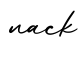 单词nack书写