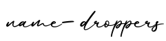 单词name-droppers书写