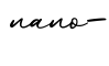 单词nano-书写