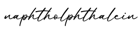 单词naphtholphthalein书写