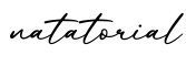 单词natatorial书写