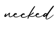 单词necked书写