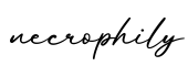 单词necrophily书写