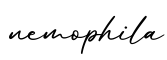 单词nemophila书写