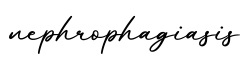 单词nephrophagiasis书写