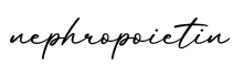 单词nephropoietin书写