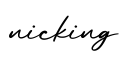 单词nicking书写