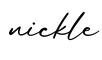 单词nickle书写