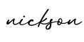 单词nickson书写