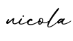 单词nicola书写