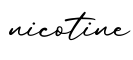 单词nicotine书写