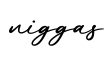 单词niggas书写