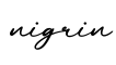 单词nigrin书写
