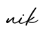 单词nik书写