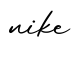 单词nike书写