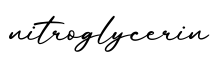 单词nitroglycerin书写