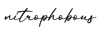 单词nitrophobous书写