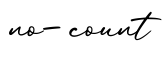 单词no-count书写