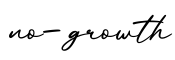 单词no-growth书写