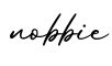 单词nobbie书写
