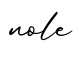单词nole书写