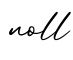 单词noll书写