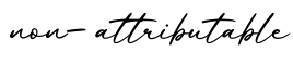 单词non-attributable书写