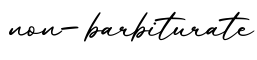 单词non-barbiturate书写