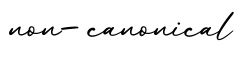 单词non-canonical书写