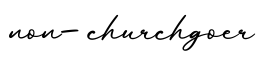 单词non-churchgoer书写