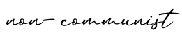 单词non-communist书写