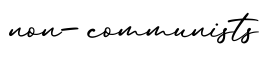 单词non-communists书写