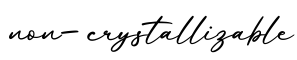单词non-crystallizable书写
