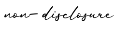 单词non-disclosure书写
