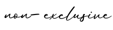 单词non-exclusive书写