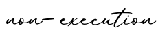 单词non-execution书写