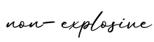 单词non-explosive书写
