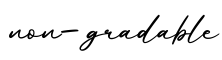 单词non-gradable书写