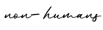 单词non-humans书写