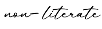 单词non-literate书写