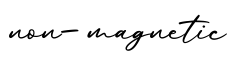 单词non-magnetic书写