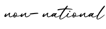 单词non-national书写