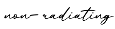 单词non-radiating书写