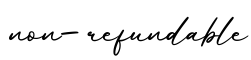 单词non-refundable书写