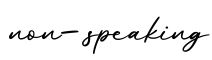 单词non-speaking书写