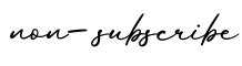 单词non-subscribe书写
